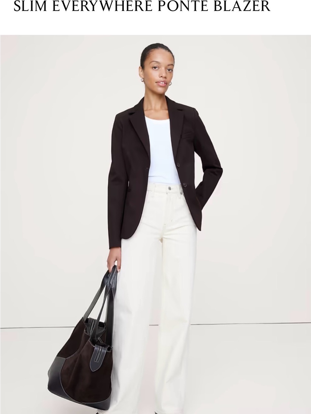 Banana Republic Women's Slim Everywhere Ponte Blazer